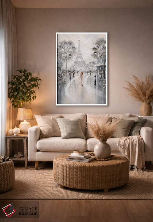 تابلو دکوراتیو Flair Of Paris,برج ایفل، رنگ وبوی پاریس اثر ایزابیلا کارولویچ - D4W