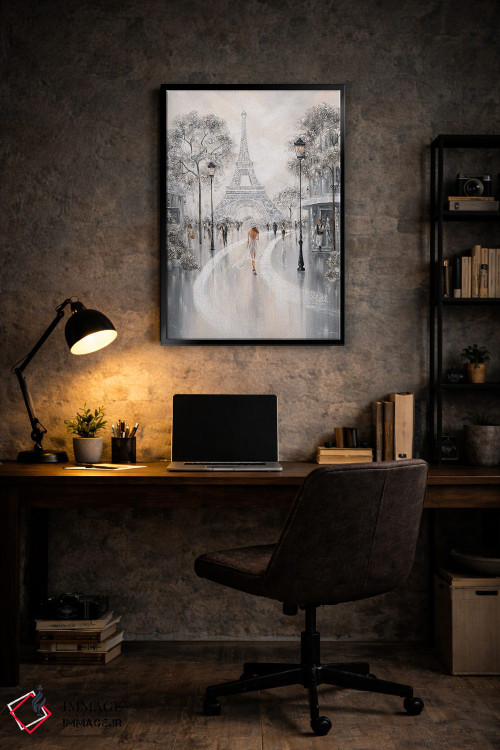 تابلو دکوراتیو Flair Of Paris,برج ایفل، رنگ وبوی پاریس اثر ایزابیلا کارولویچ - D6B
