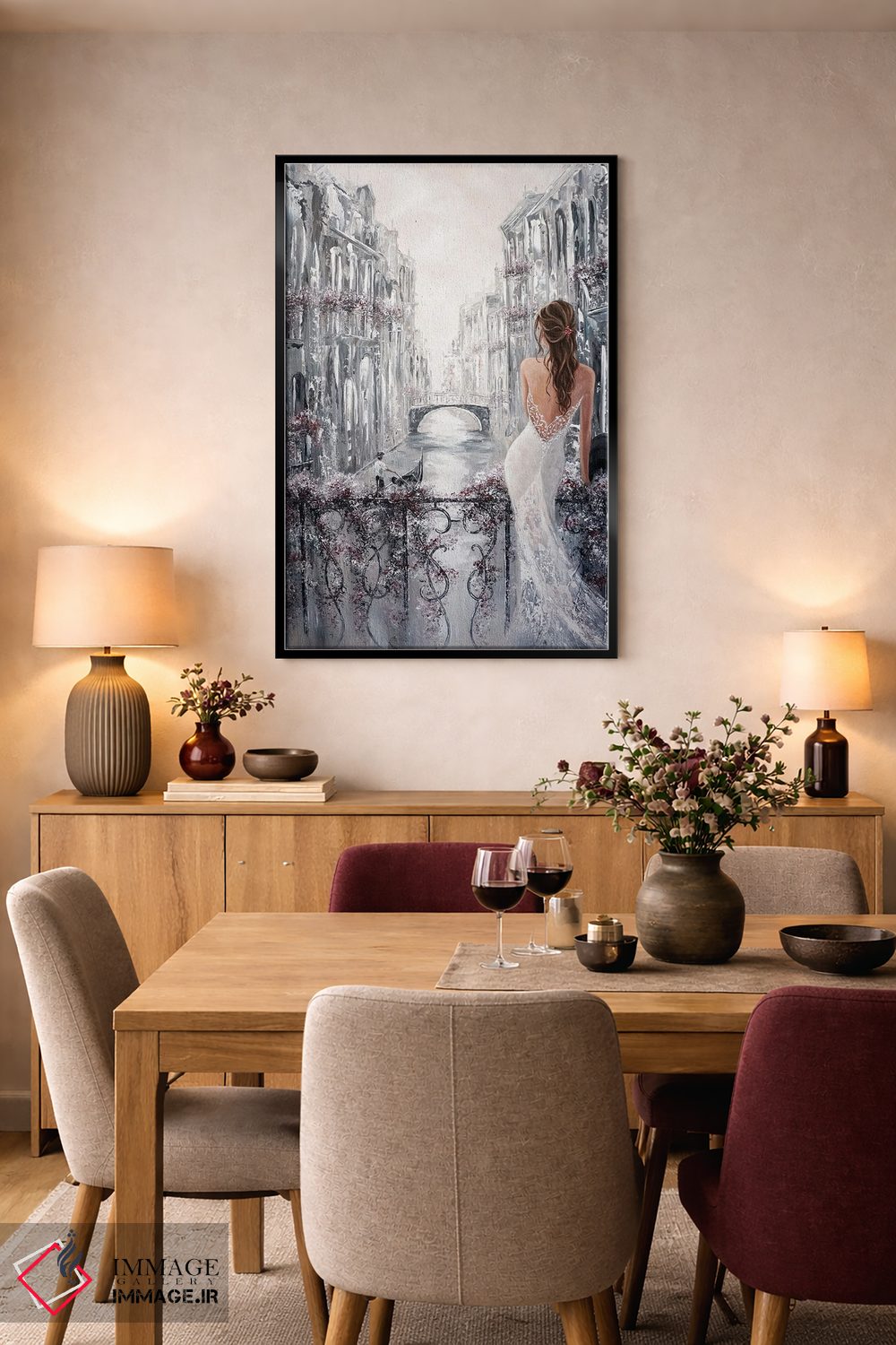 تابلو دکوراتیو Venice Charm,عطر شیرین، جذابیت ونیز اثر ایزابیلا کارولویچ - D5B