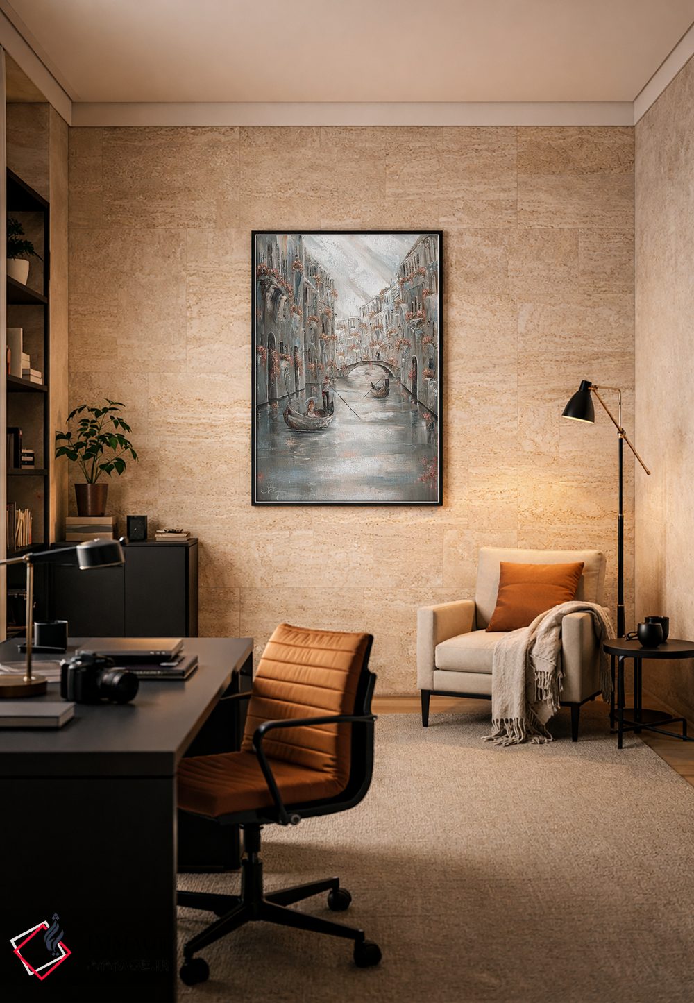 تابلو دکوراتیو Venice Charm,خاطره، جذابیت ونیز اثر ایزابیلا کارولویچ - D5B