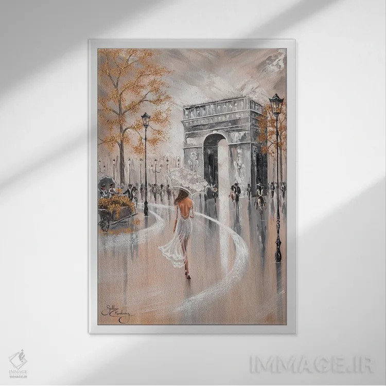 تابلو دکوراتیو جلوه پاریس اثر ایزابیلا کارولویچ - نمای قابدار سفید