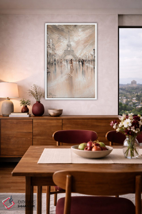 تابلو دکوراتیو Paris Flair,هارمونی، جذابیت پاریسی اثر ایزابیلا کارولویچ - D4W