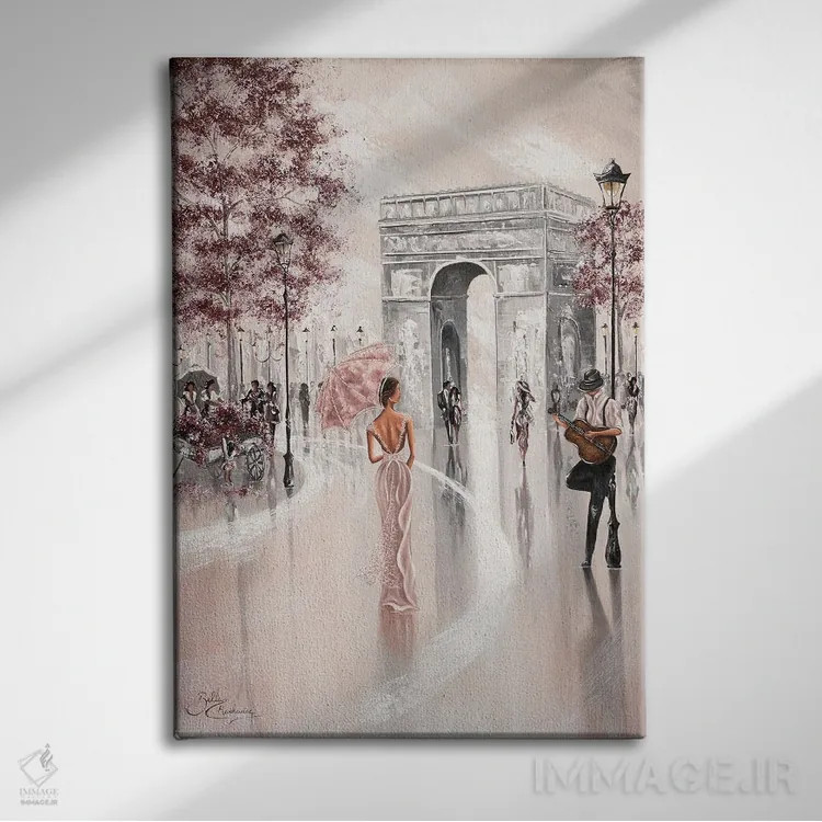 تابلو دکوراتیو Paris Flair,نگاهی کوتاه، جذابیت پاریسی اثر ایزابیلا کارولویچ - نمای روبهرو روی دیوار