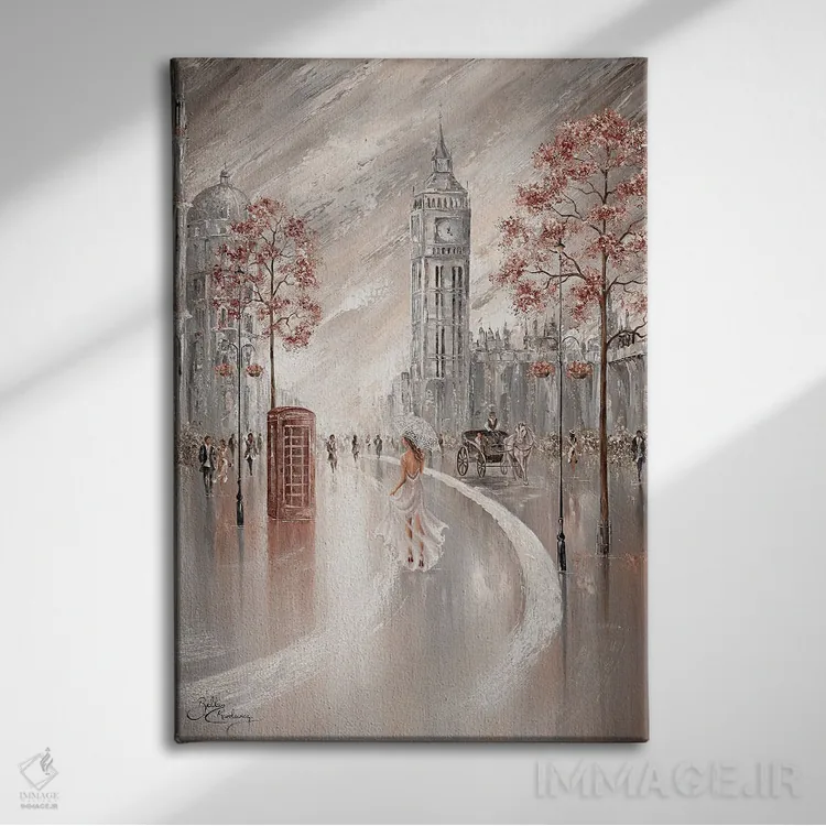 تابلو دکوراتیو London,نسیم ملایم، لندن اثر ایزابیلا کارولویچ - نمای روبهرو روی دیوار