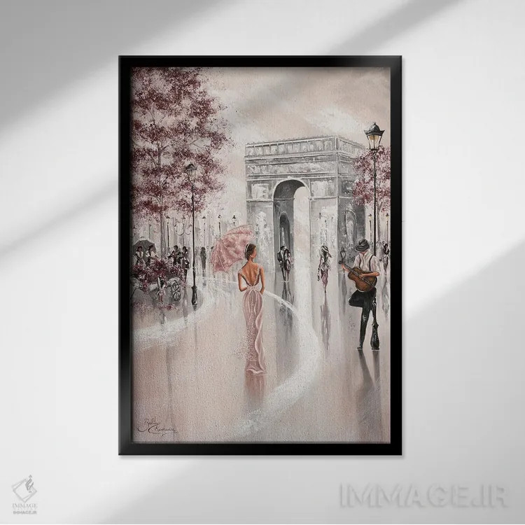تابلو دکوراتیو Paris Flair,نگاهی کوتاه، جذابیت پاریسی اثر ایزابیلا کارولویچ - نمای قابدار مشکی