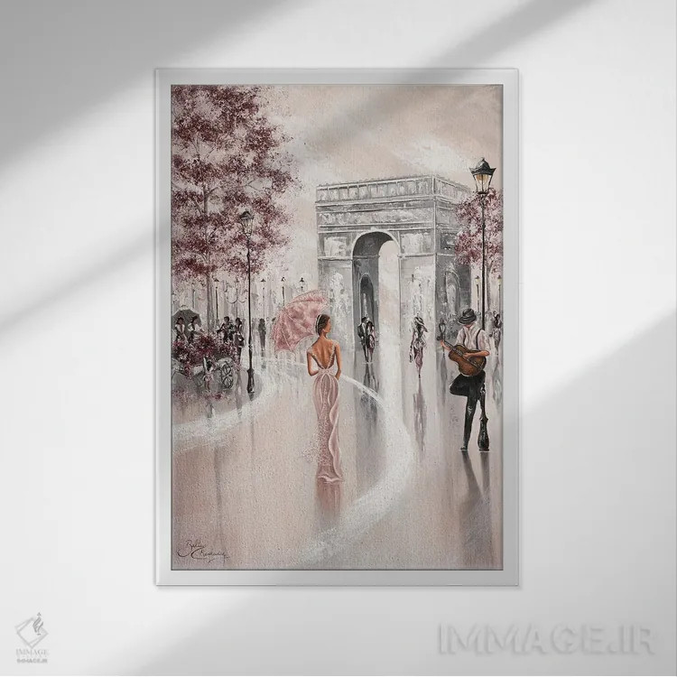 تابلو دکوراتیو Paris Flair,نگاهی کوتاه، جذابیت پاریسی اثر ایزابیلا کارولویچ - نمای قابدار سفید