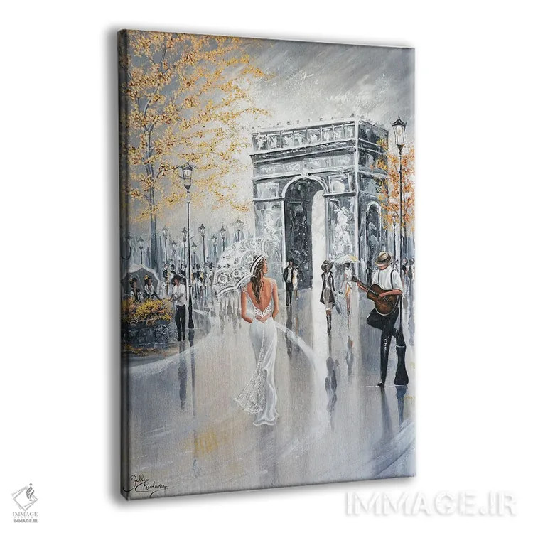 تابلو دکوراتیو Paris,نگاهی کوتاه، پاریس اثر ایزابیلا کارولویچ - نمای پرسپکتیو محصول