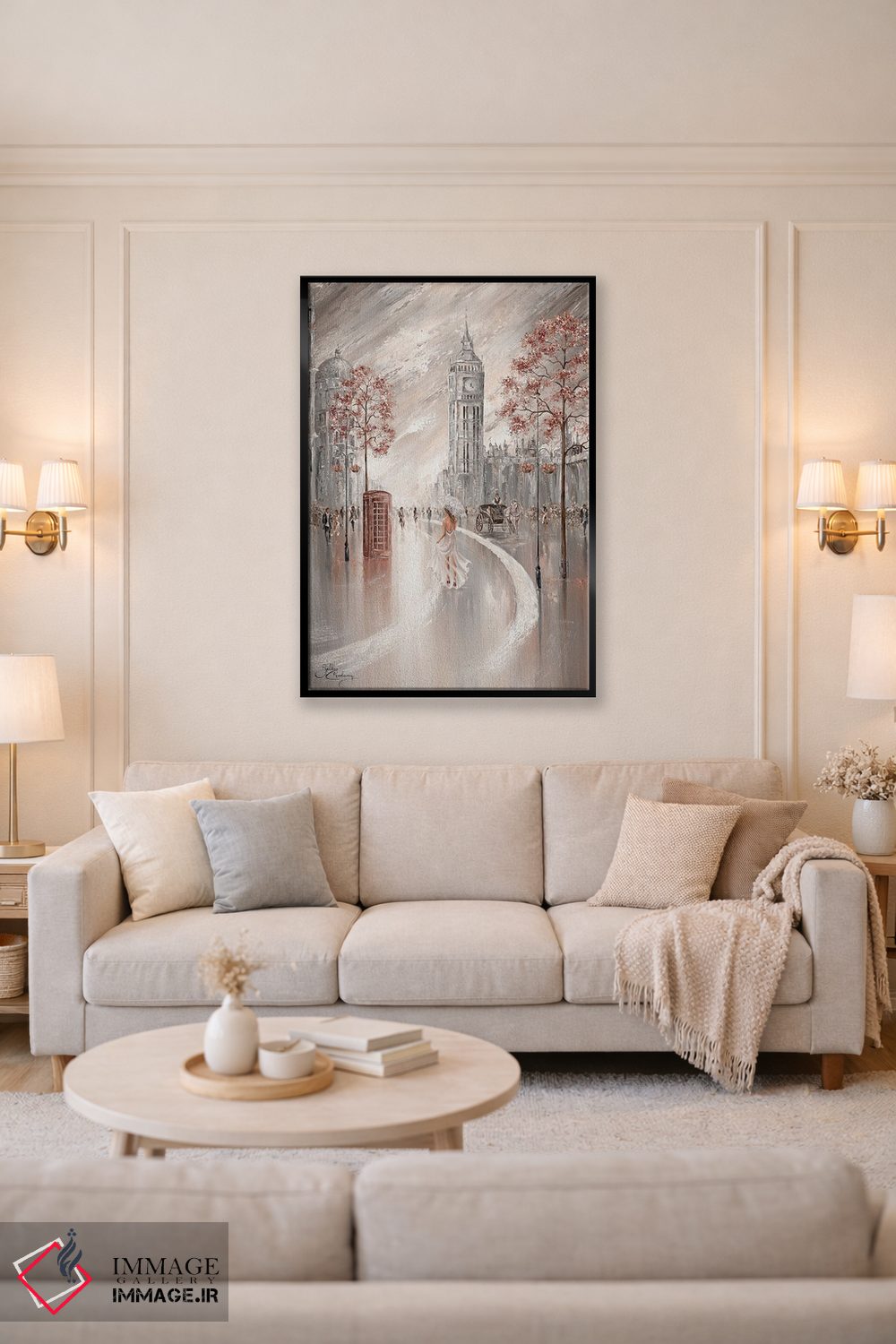 تابلو دکوراتیو London,نسیم ملایم، لندن اثر ایزابیلا کارولویچ - D3B