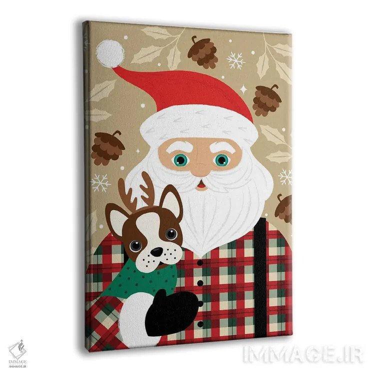 تابلو دکوراتیو بابانوئل اثر ایلیس آویلس - نمای پرسپکتیو محصول