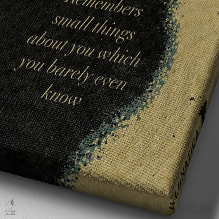 تابلو دکوراتیو برج میزان اثر ایلو ناتیکا - نمای نزدیک بافت بوم