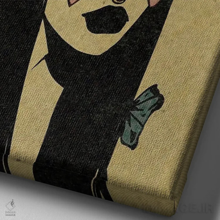 تابلو دکوراتیو عدد فرشته ۳۳۳ اثر ایلو ناتیکا - نمای نزدیک بافت بوم