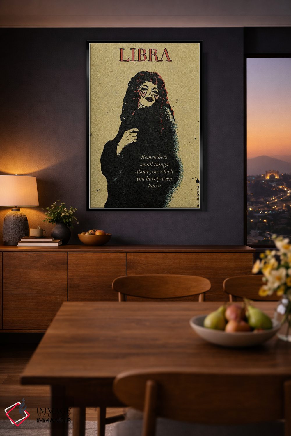 تابلو دکوراتیو برج میزان اثر ایلو ناتیکا - D1B