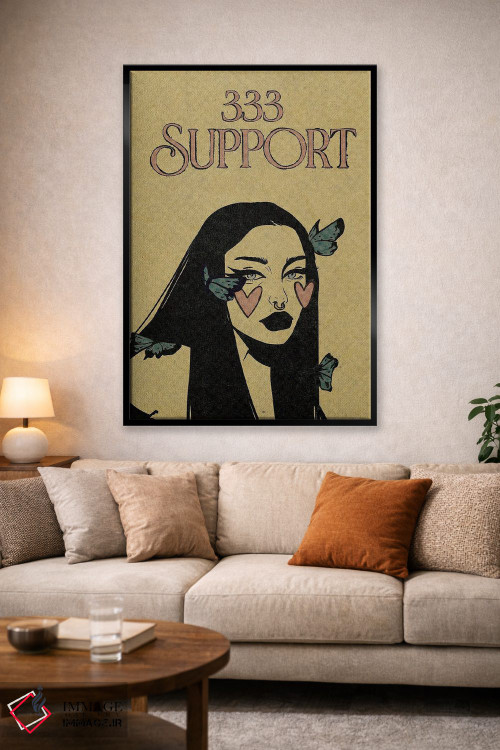 تابلو دکوراتیو عدد فرشته ۳۳۳ اثر ایلو ناتیکا - D1B