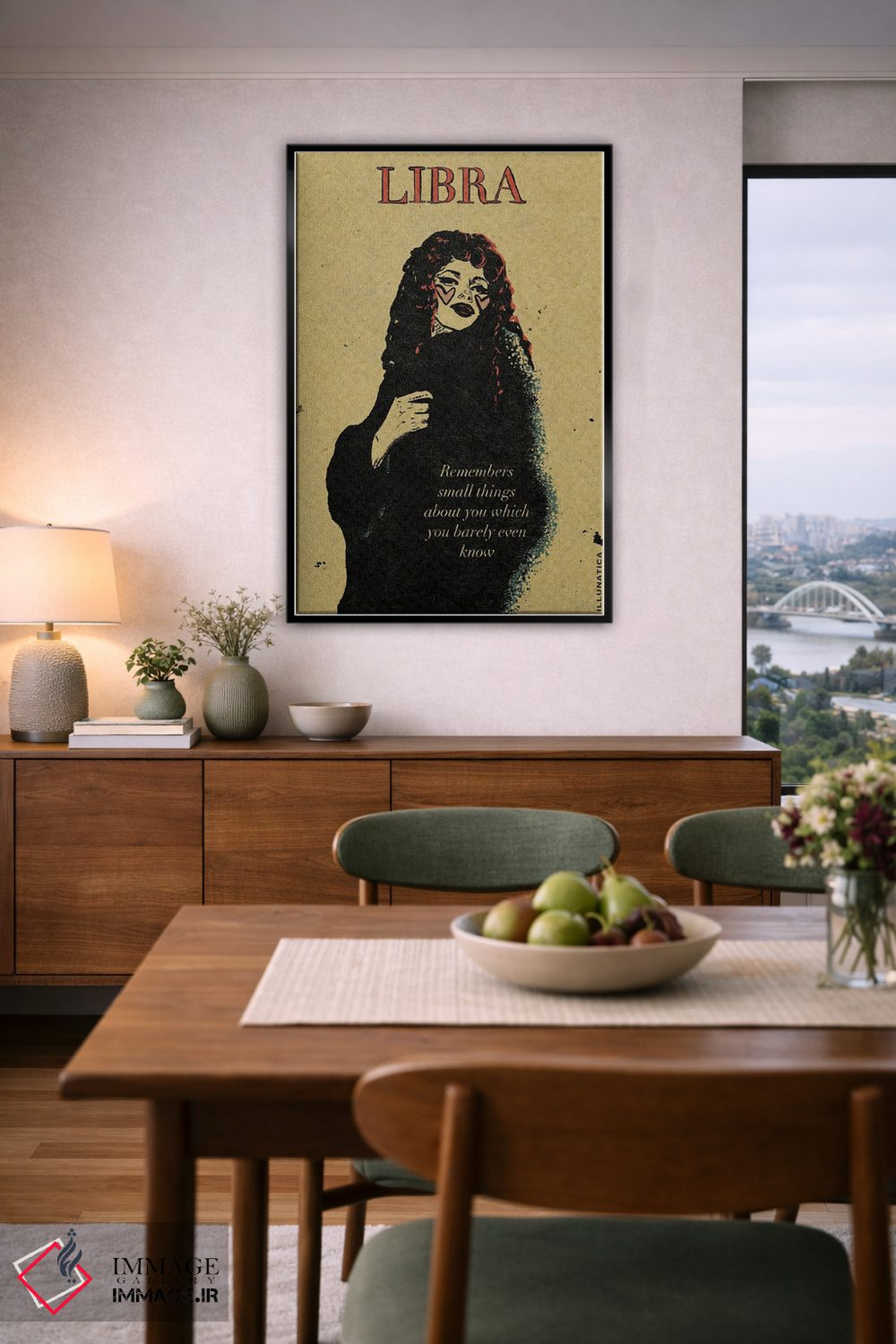 تابلو دکوراتیو برج میزان اثر ایلو ناتیکا - D6B