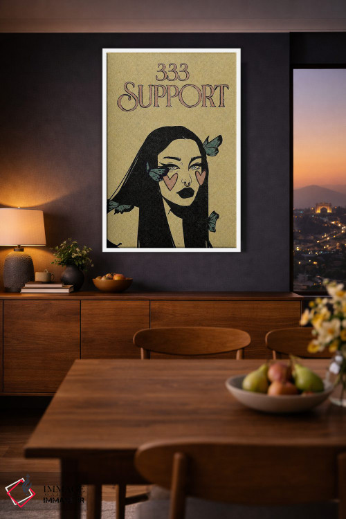 تابلو دکوراتیو عدد فرشته ۳۳۳ اثر ایلو ناتیکا - D3W