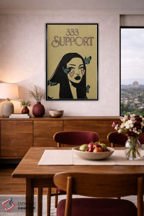 تابلو دکوراتیو عدد فرشته ۳۳۳ اثر ایلو ناتیکا - D6B