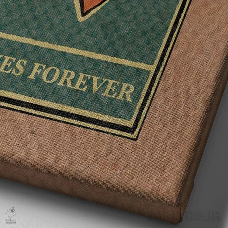 تابلو دکوراتیو هیچ کس همیشه گریه نمی کند اثر ایلو ناتیکا - نمای نزدیک بافت بوم