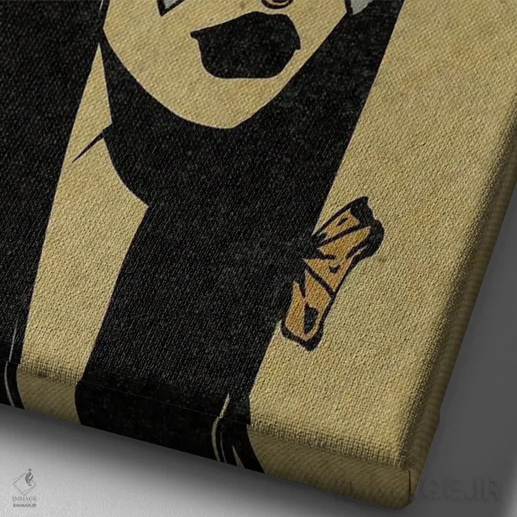 تابلو دکوراتیو عدد فرشته ۹۹۹ اثر ایلو ناتیکا - نمای نزدیک بافت بوم