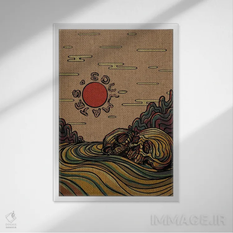 تابلو دکوراتیو هم روح ها اثر ایلو ناتیکا - نمای قابدار سفید