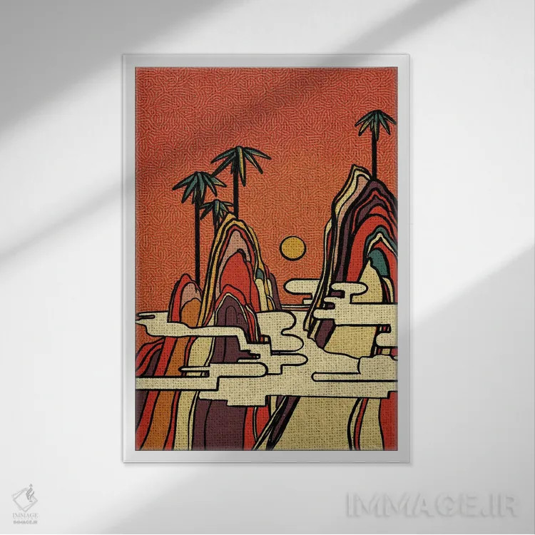 تابلو دکوراتیو زندگی یک کوه است اثر ایلو ناتیکا - نمای قابدار سفید