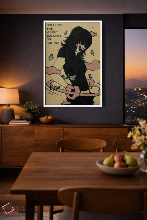 تابلو دکوراتیو در جستجوی لحظه دیگر، این لحظه را از دست نده اثر ایلو ناتیکا - D2W