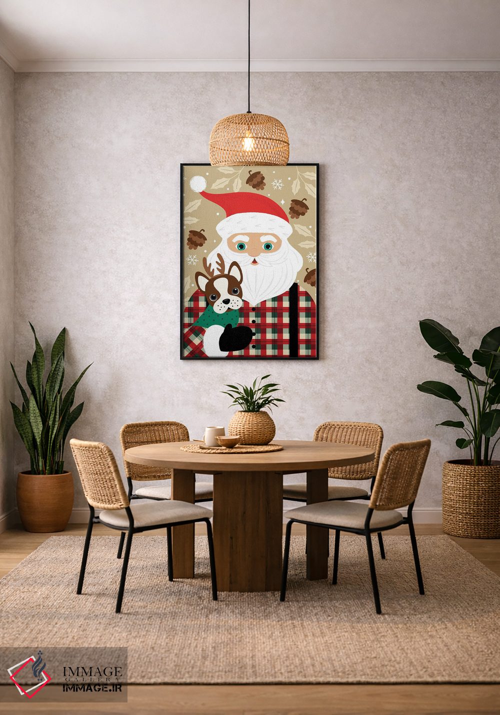 تابلو دکوراتیو بابانوئل اثر ایلیس آویلس - D5B