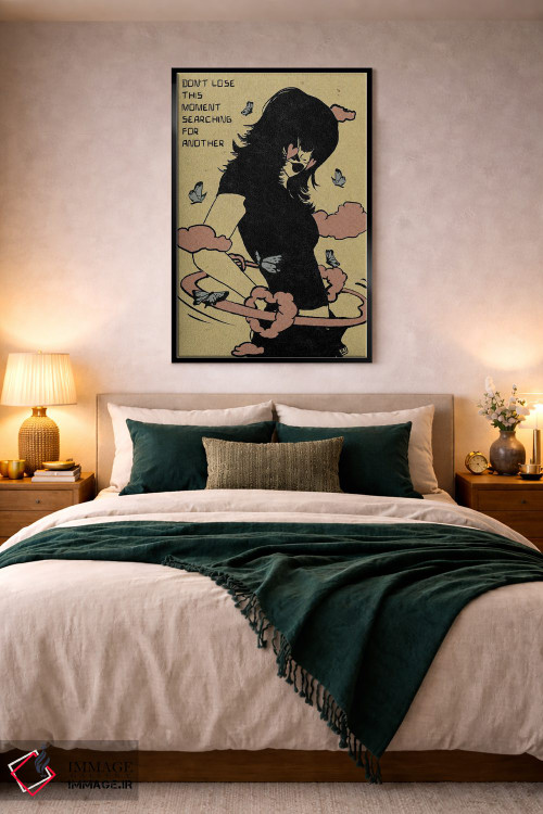 تابلو دکوراتیو در جستجوی لحظه دیگر، این لحظه را از دست نده اثر ایلو ناتیکا - D4B