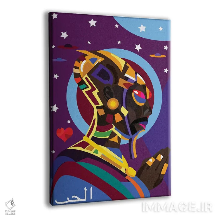 تابلو دکوراتیو بیگانه اثر ایندی لاو - نمای پرسپکتیو محصول