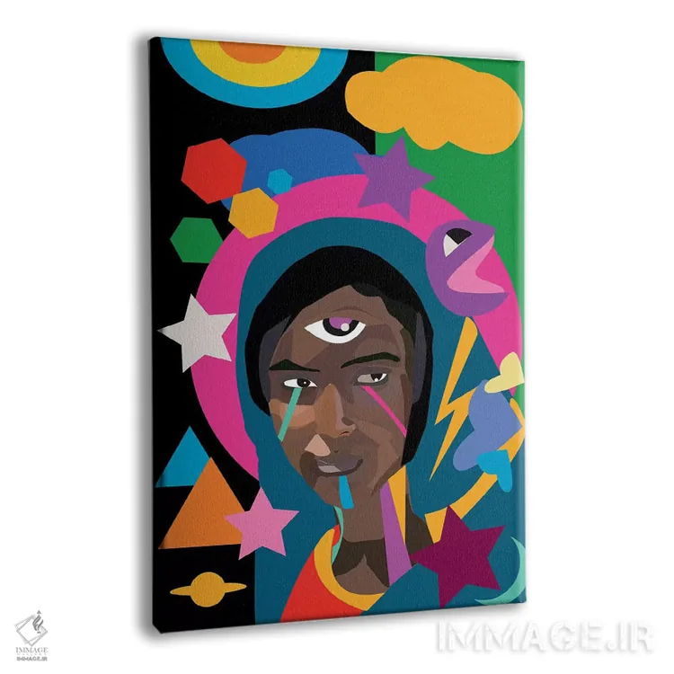 تابلو دکوراتیو مادونای اتیوپیایی اثر ایندی لاو - نمای پرسپکتیو محصول