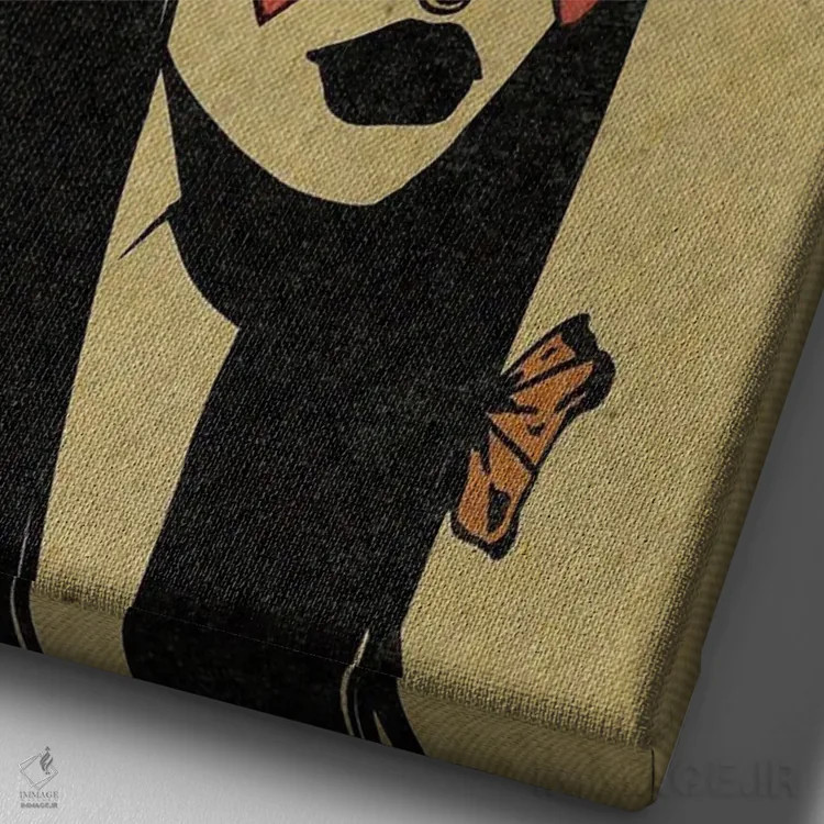 تابلو دکوراتیو عدد فرشته ۶۶۶ اثر ایلو ناتیکا - نمای نزدیک بافت بوم