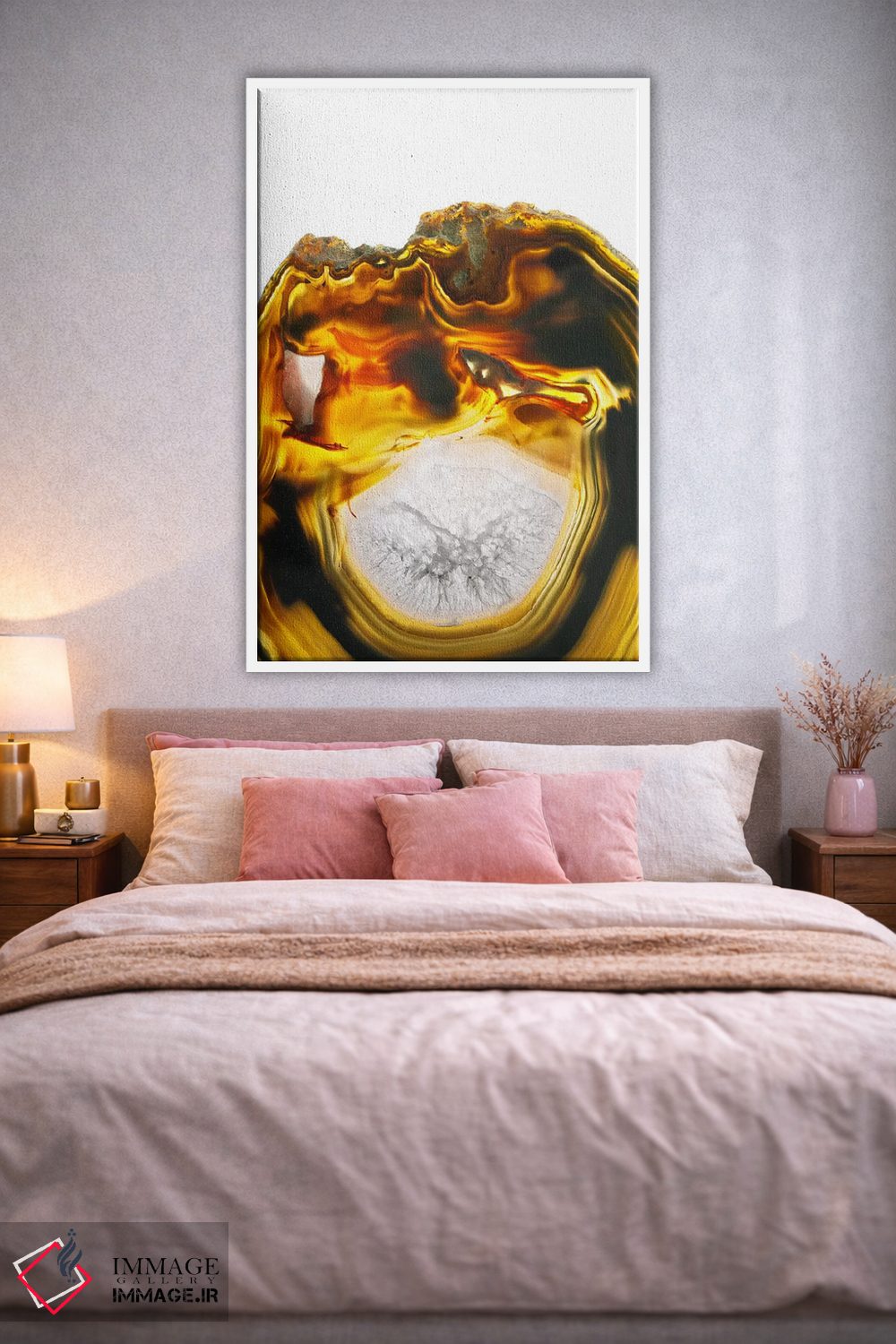 تابلو دکوراتیو گدازه کهربایی اثر فایو بای فایو کالکتیو - D1W