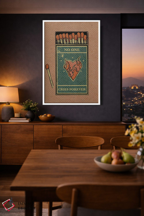 تابلو دکوراتیو هیچ کس همیشه گریه نمی کند اثر ایلو ناتیکا - D3W