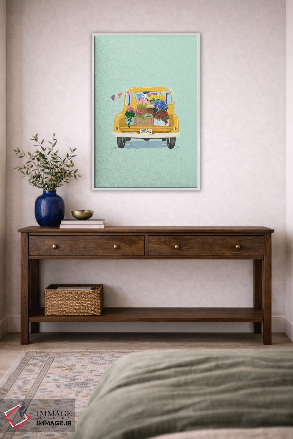 تابلو دکوراتیو بازار گل II اثر ایلاریا بندتی - D2W