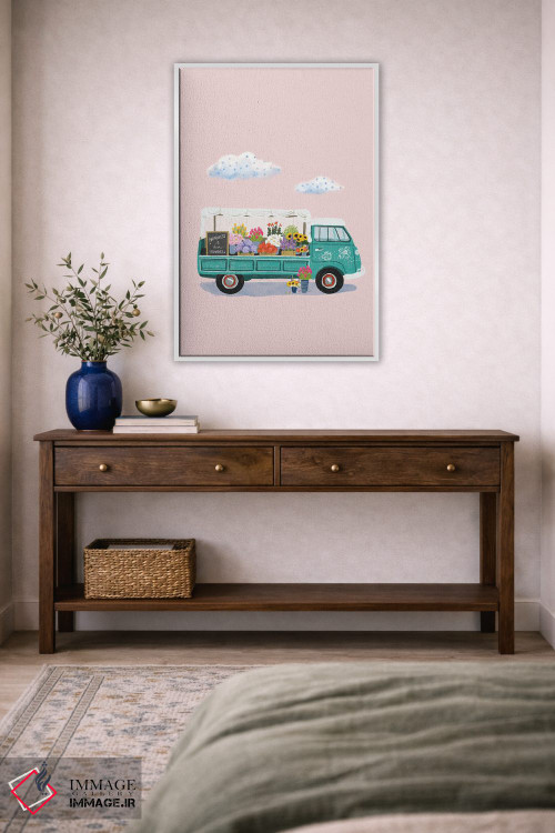 تابلو دکوراتیو بازار گل I اثر ایلاریا بندتی - D2W