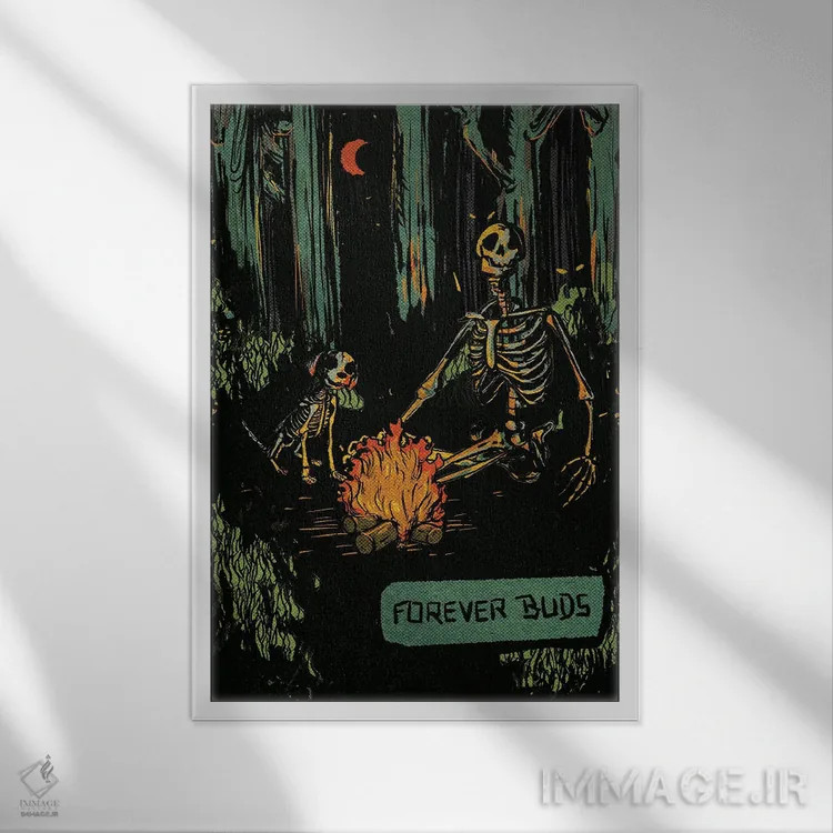 تابلو دکوراتیو دوستان همیشگی اثر ایلو ناتیکا - نمای قابدار سفید