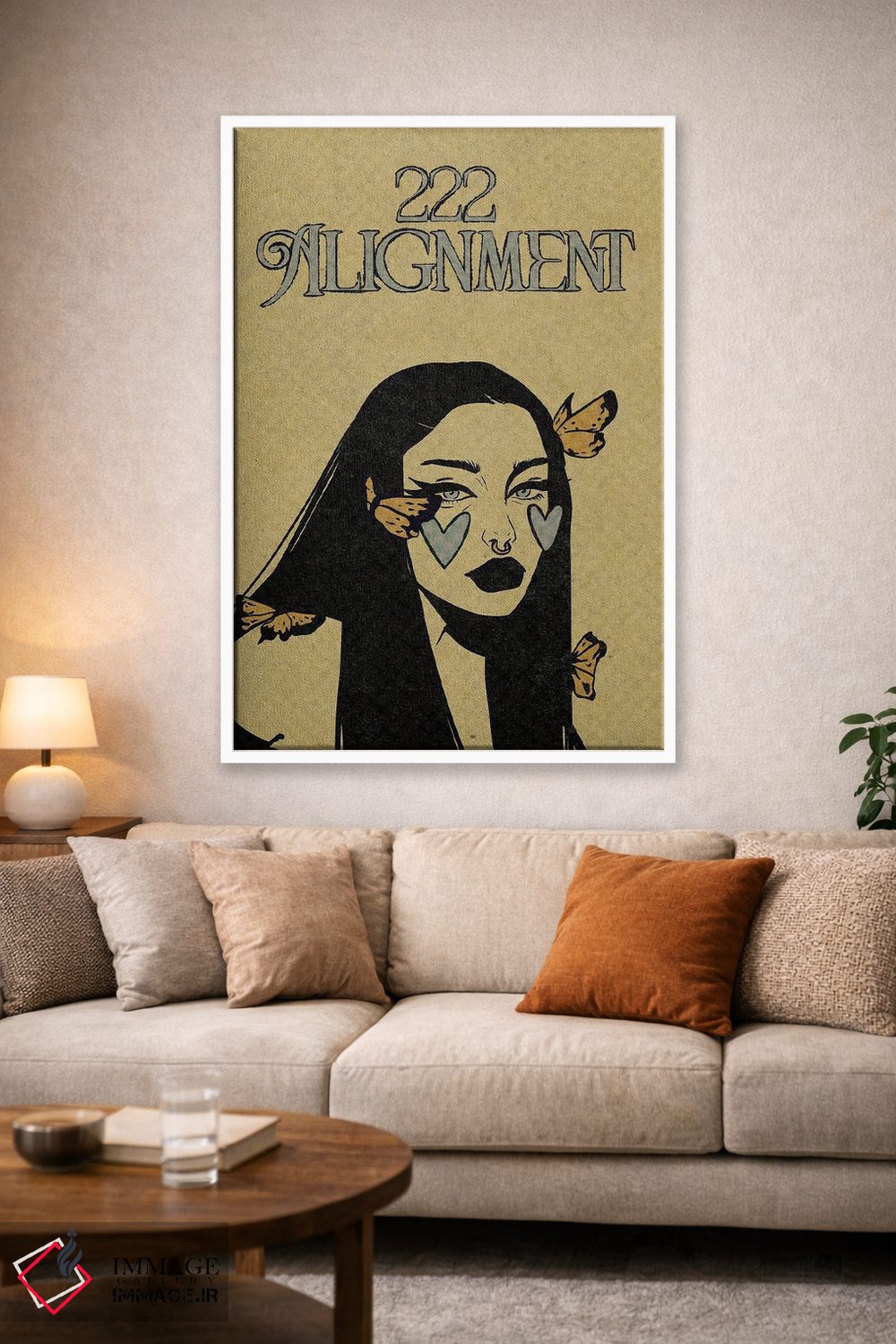 تابلو دکوراتیو عدد فرشته ۲۲۲ اثر ایلو ناتیکا - D1W