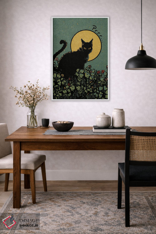 تابلو دکوراتیو گربه اثر ایلو ناتیکا - D3W