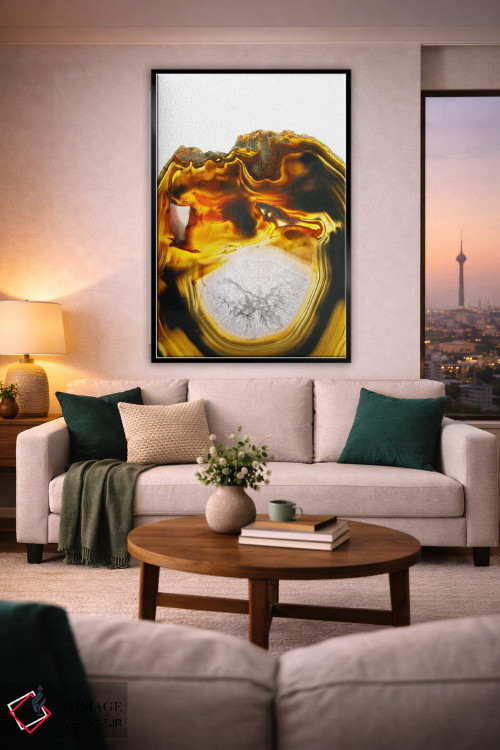 تابلو دکوراتیو گدازه کهربایی اثر فایو بای فایو کالکتیو - D3B