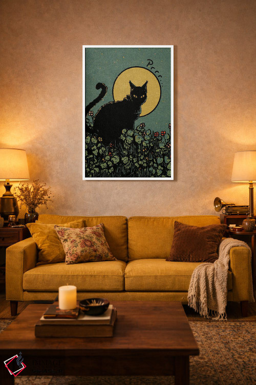 تابلو دکوراتیو گربه اثر ایلو ناتیکا - D4W