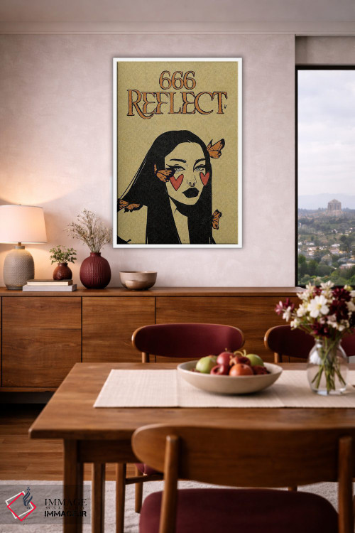 تابلو دکوراتیو عدد فرشته ۶۶۶ اثر ایلو ناتیکا - D3W