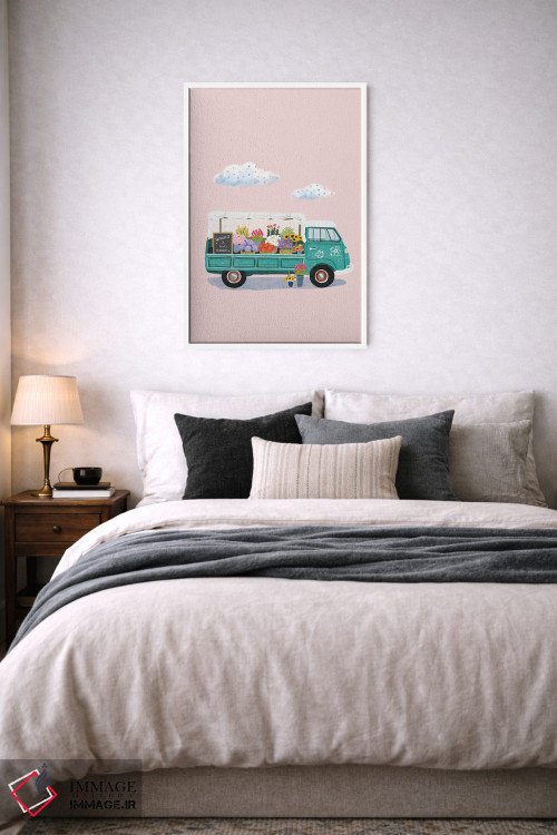 تابلو دکوراتیو بازار گل I اثر ایلاریا بندتی - D4W