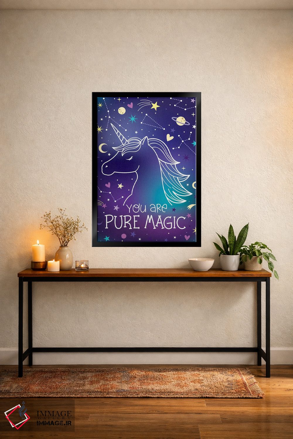 تابلو دکوراتیو در هر روز جادویی بمان I اثر ایلیس آویلس - D5B