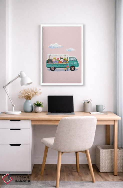 تابلو دکوراتیو بازار گل I اثر ایلاریا بندتی - D5W