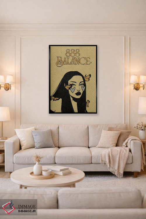 تابلو دکوراتیو عدد فرشته ۸۸۸ اثر ایلو ناتیکا - D4B