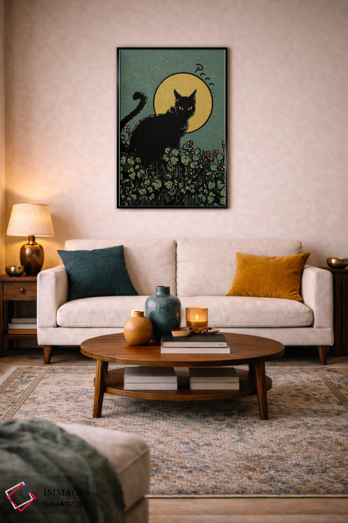 تابلو دکوراتیو گربه اثر ایلو ناتیکا - D5B
