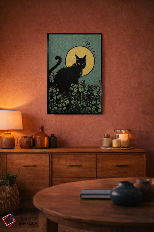 تابلو دکوراتیو گربه اثر ایلو ناتیکا - D6B