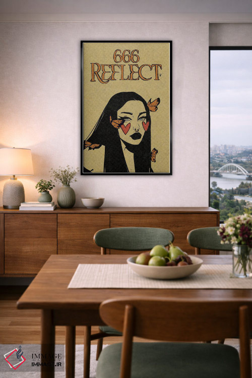 تابلو دکوراتیو عدد فرشته ۶۶۶ اثر ایلو ناتیکا - D6B