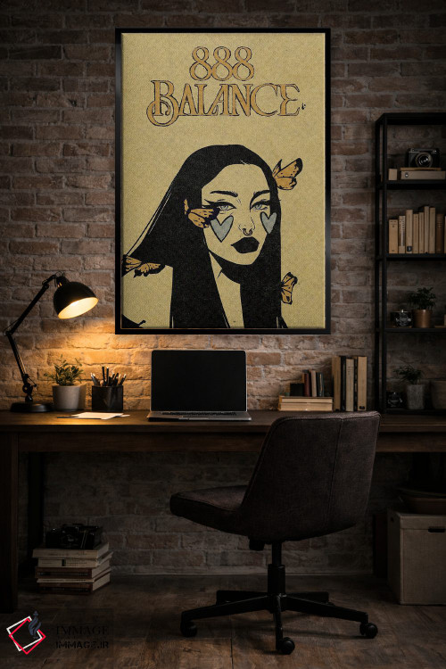 تابلو دکوراتیو عدد فرشته ۸۸۸ اثر ایلو ناتیکا - D5B