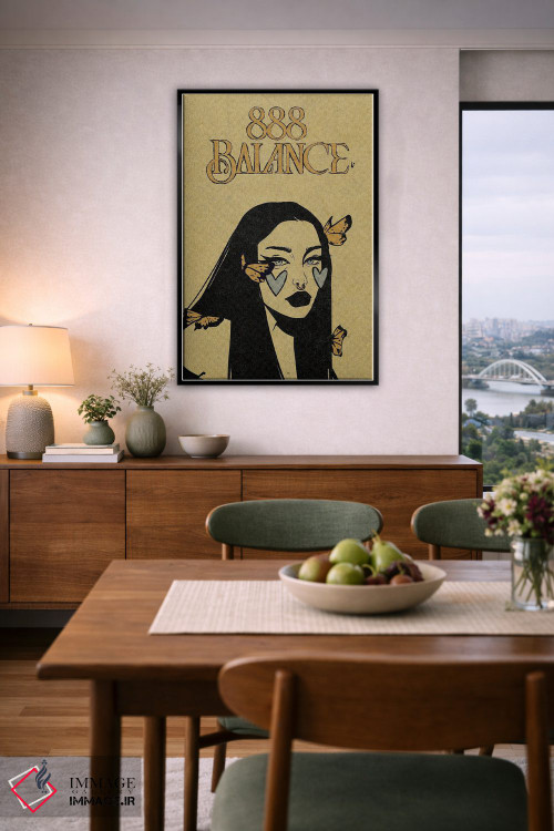 تابلو دکوراتیو عدد فرشته ۸۸۸ اثر ایلو ناتیکا - D6B