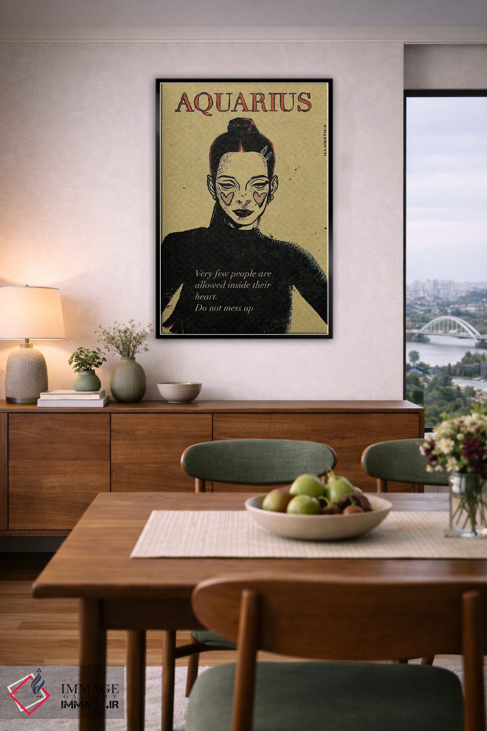 تابلو دکوراتیو برج دلو اثر ایلو ناتیکا - D6B